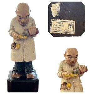 Vintage Anri Toriart Carved Wood Pediatrician Medical Doctor Figurine 11801/2